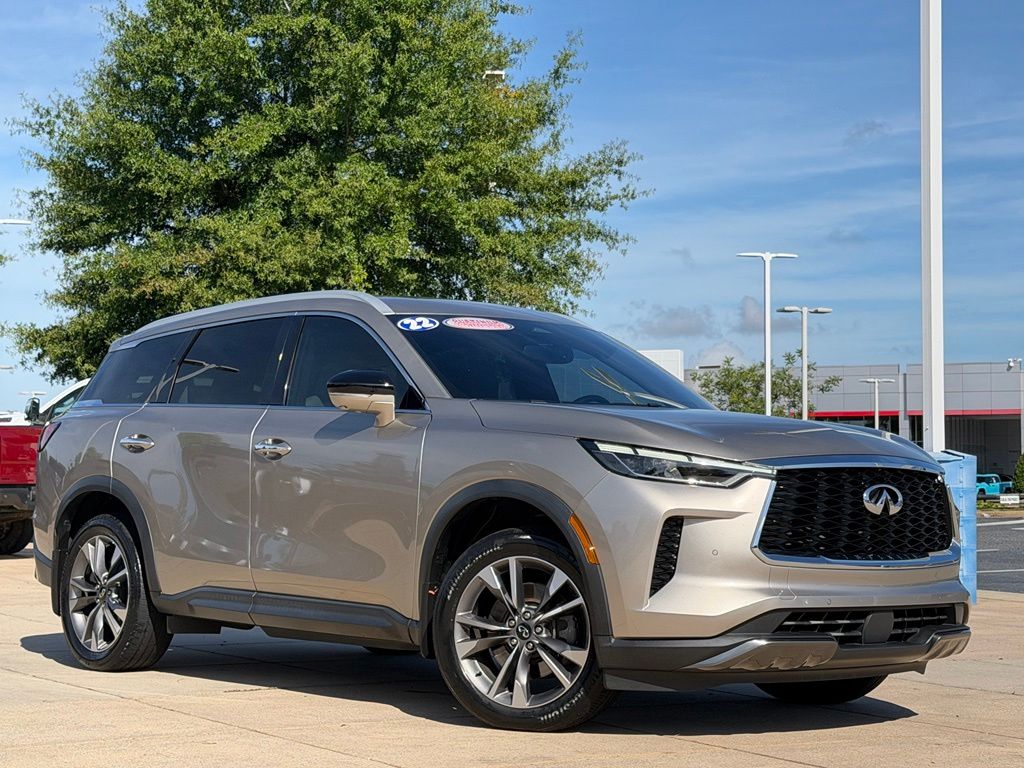 Warm Titanium 2022 INFINITI QX60 SUV / Crossover Front-Wheel Drive 9-Speed Automatic