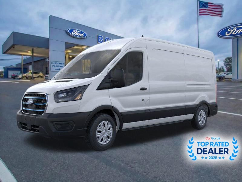 Oxford White 2026 Ford E-Transit 350 Medium Roof LB RWD Van Rear-Wheel Drive Automatic