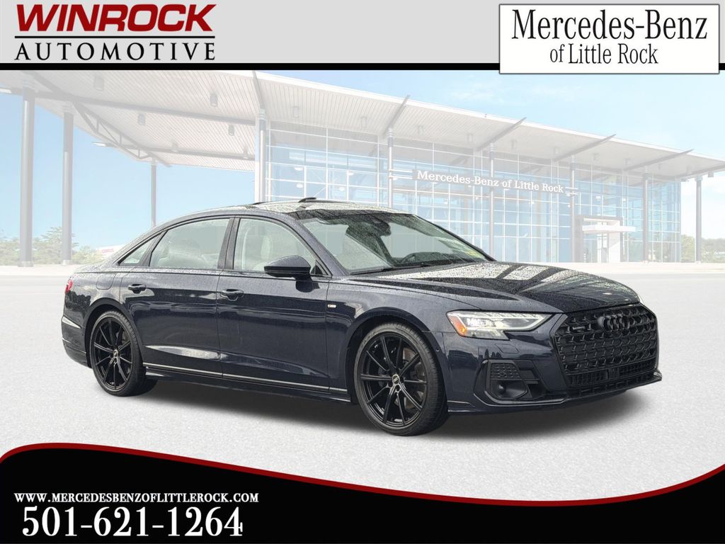 Firmament Blue Metallic 2024 Audi A8 Sedan All-Wheel Drive 8-Speed Automatic