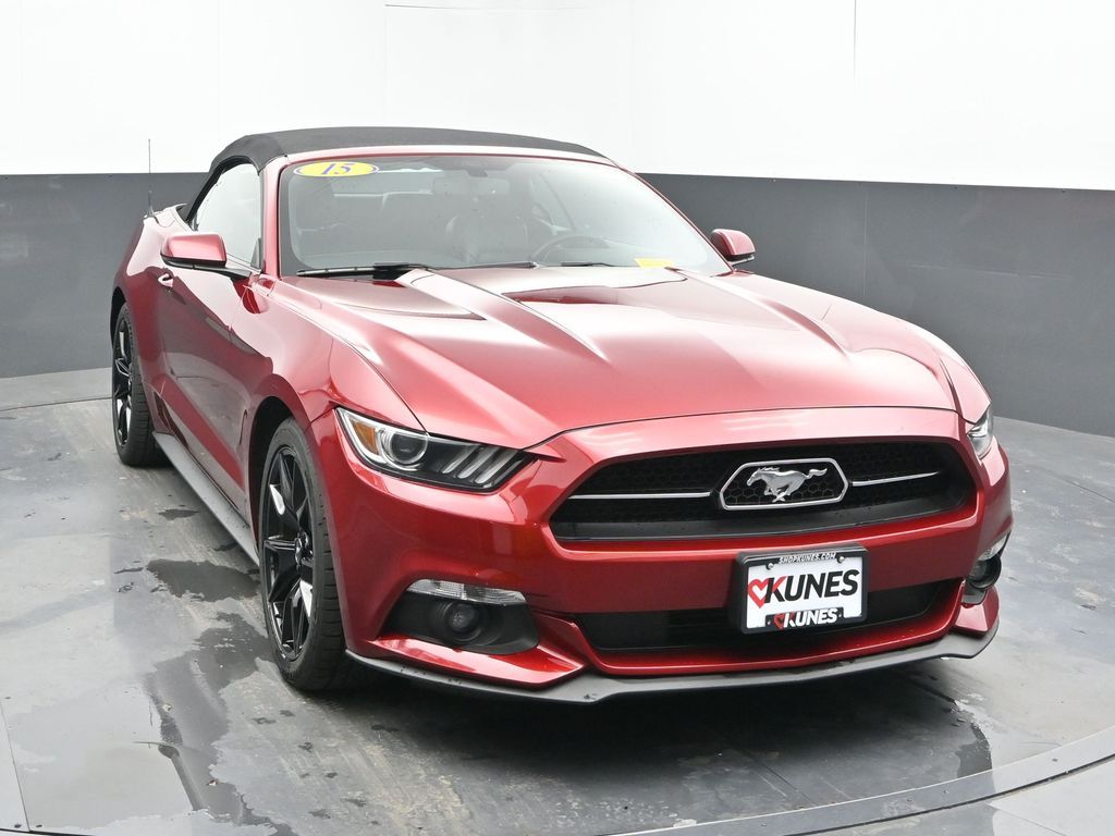 Ruby Red Metallic 2015 Ford Mustang Convertible Rear-Wheel Drive 6-Speed Manual