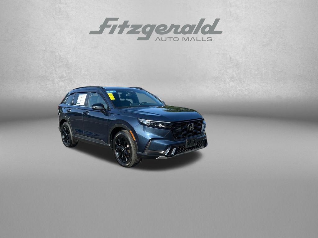 Blue Metallic 2024 Honda CR-V Hybrid SUV / Crossover All-Wheel Drive Continuously Variable Transmission