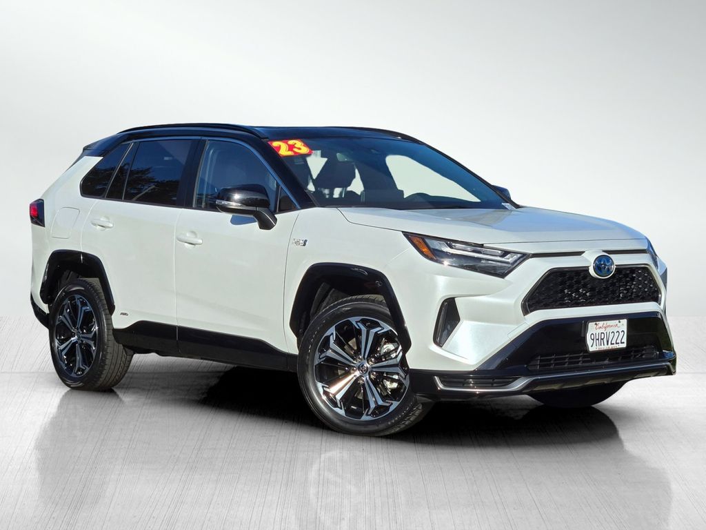 Midnight Black Metallic 2023 Toyota RAV4 Prime SUV / Crossover All-Wheel Drive Continuously Variable Transmission