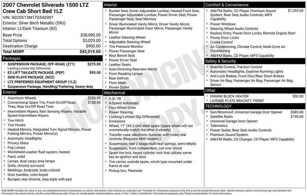 2007 Chevrolet Silverado 1500 LTZ