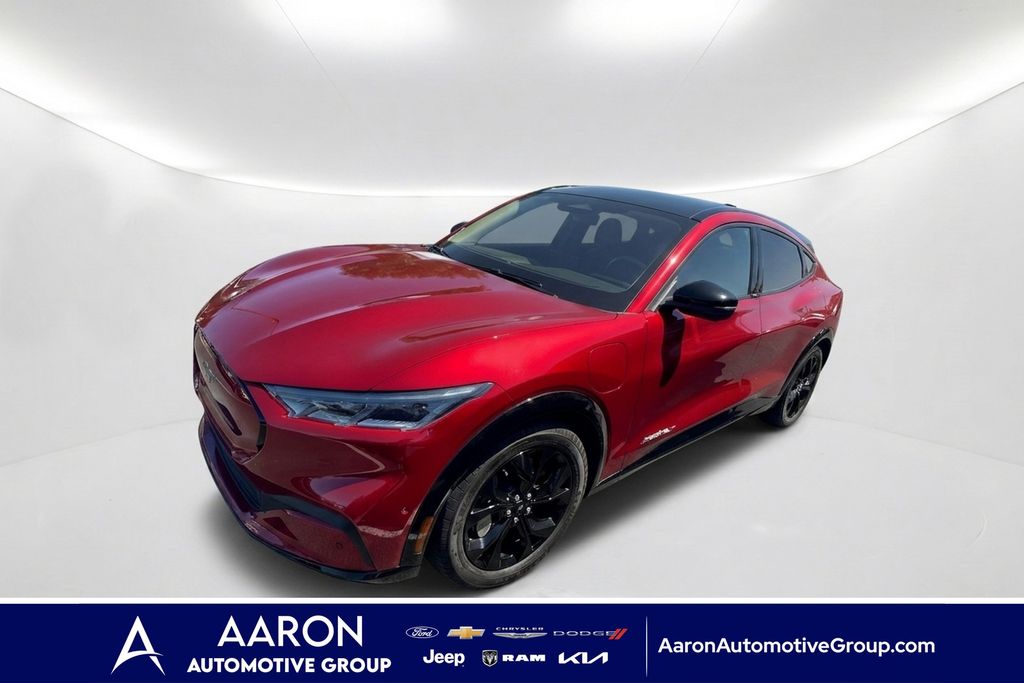 Red Metallic 2023 Ford Mustang Mach-E SUV / Crossover All-Wheel Drive Automatic