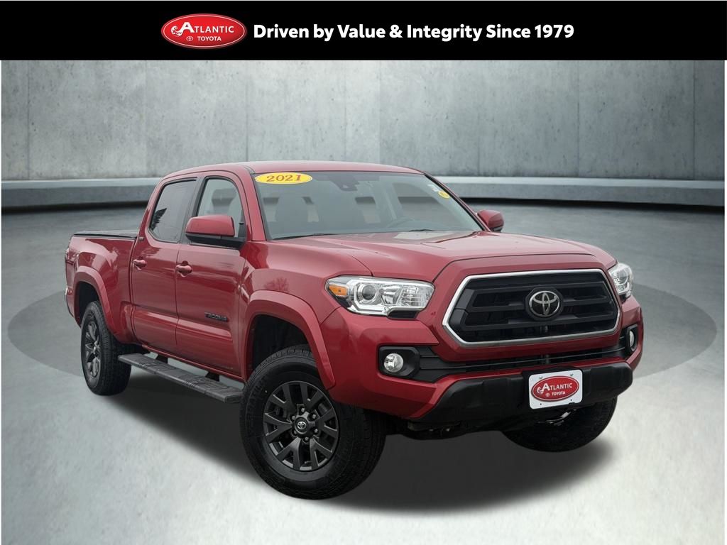 Barcelona Red Metallic 2021 Toyota Tacoma SR5 V6 Double Cab LB 4WD Pickup Truck Four-Wheel Drive 6-Speed Automatic