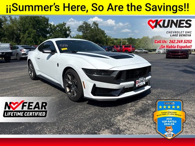 White 2024 Ford Mustang Coupe Rear-Wheel Drive 6-Speed Manual