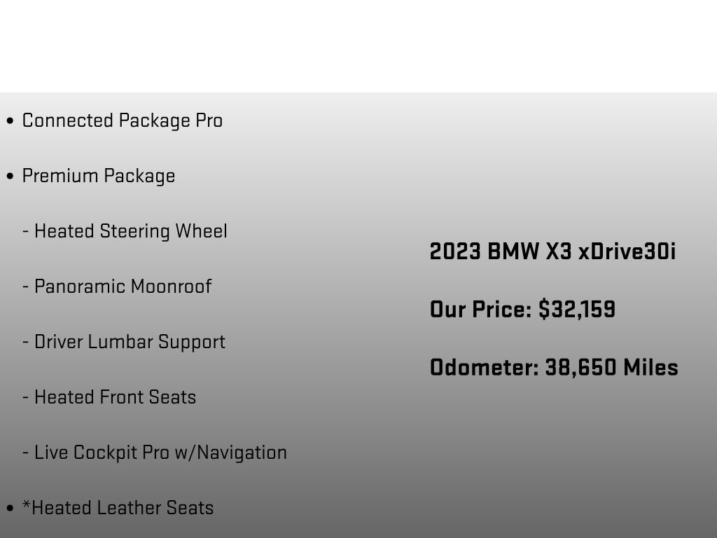 2023 BMW X3 xDrive30i - 5