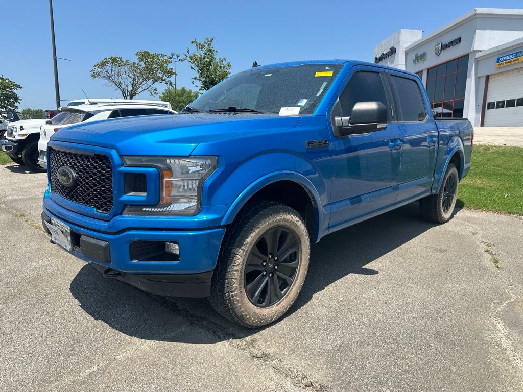 Blue Metallic 2020 Ford F-150 Pickup Truck Four-Wheel Drive Automatic