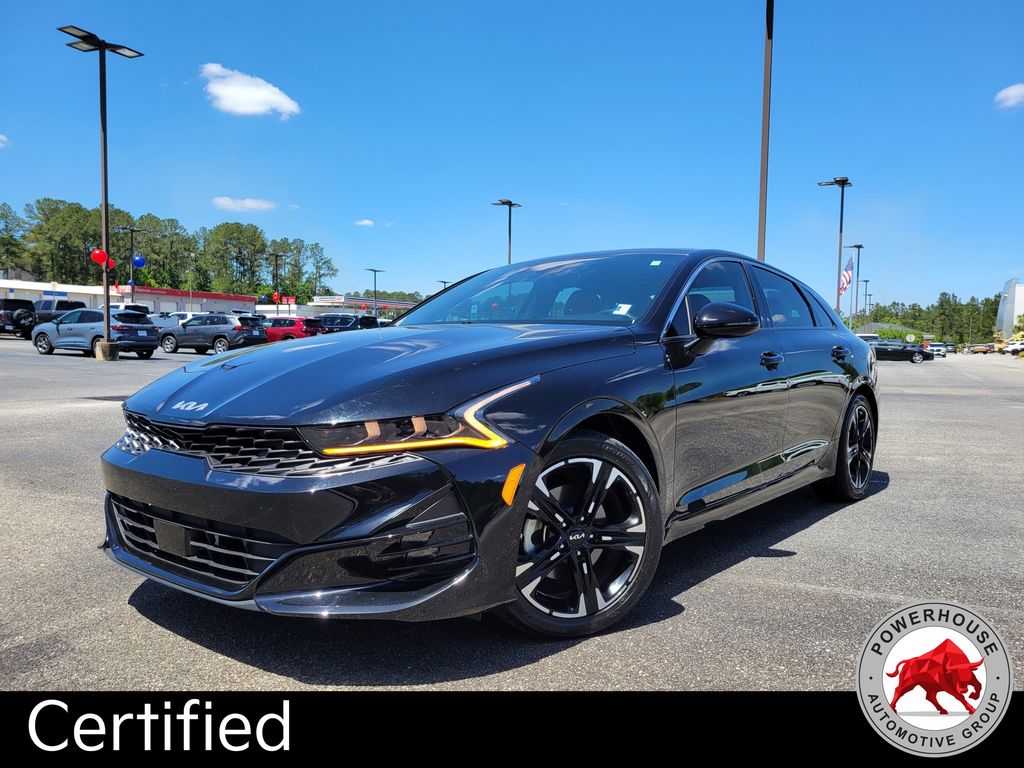 Ebony Black 2024 Kia K5 GT-Line FWD Sedan Front-Wheel Drive 8-Speed Automatic