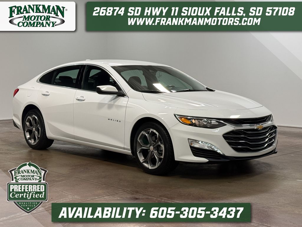 Summit White 2024 Chevrolet Malibu Sedan Front-Wheel Drive Continuously Variable Transmission