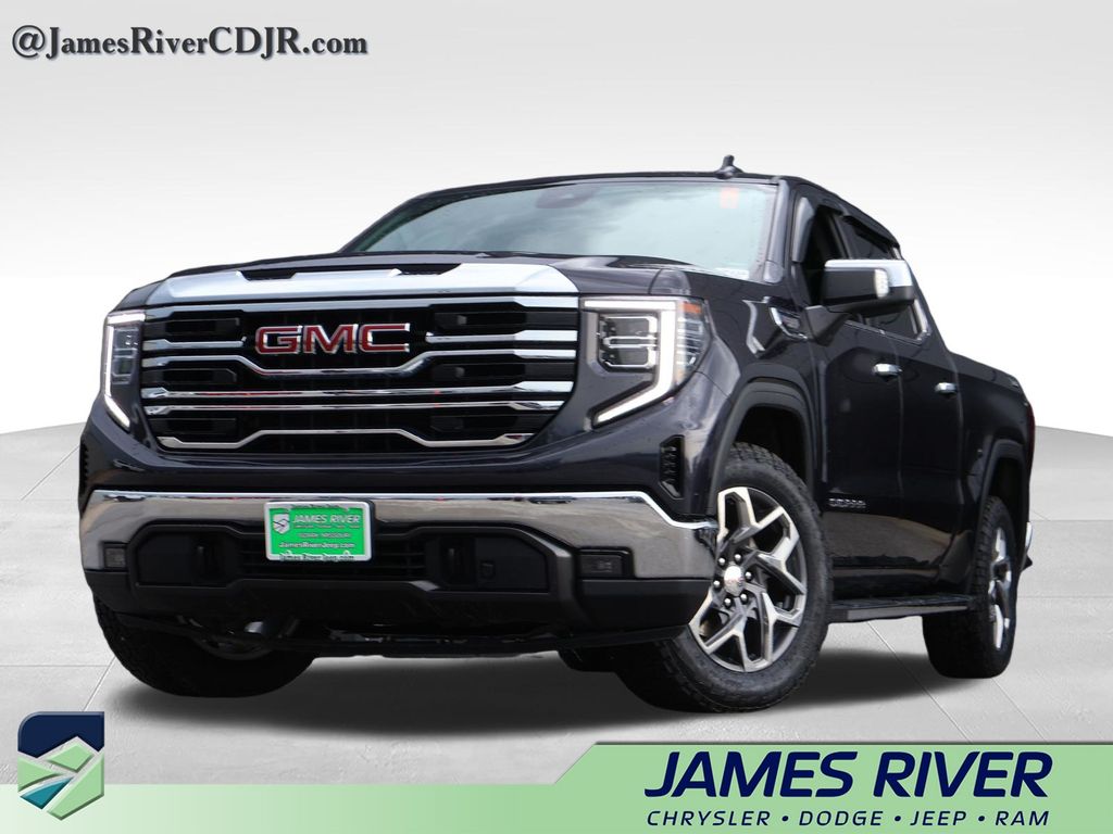 Titanium Rush Metallic 2023 GMC Sierra 1500 SLT Crew Cab 4WD Pickup Truck Four-Wheel Drive Automatic