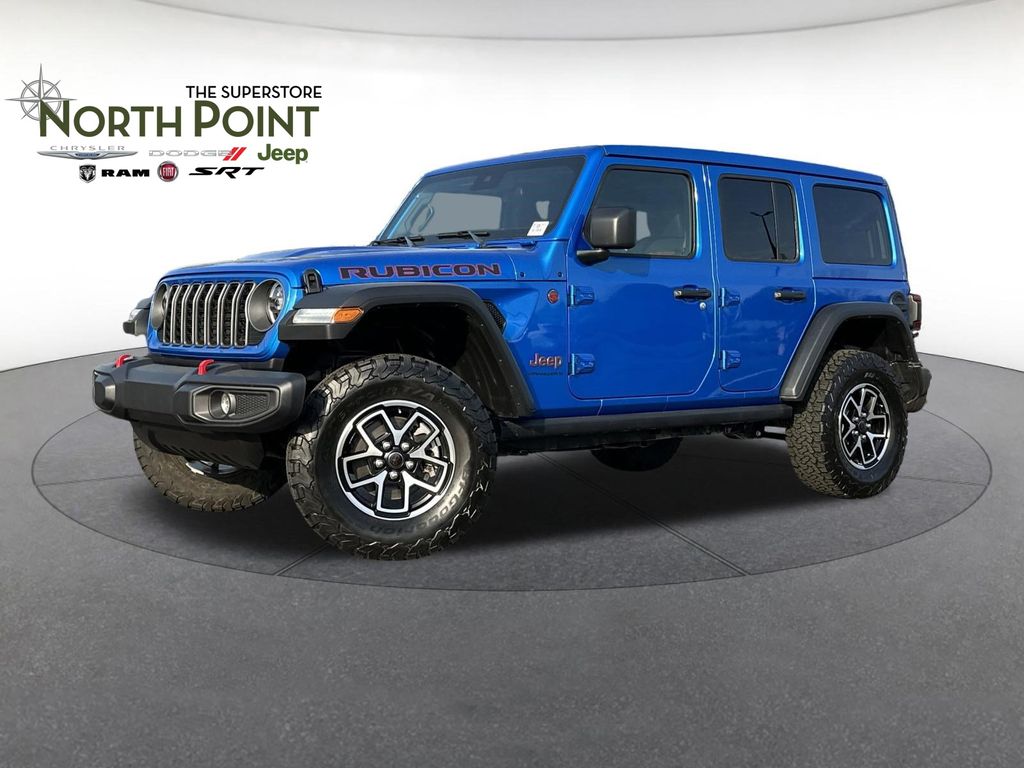 Hydro Blue Pearl Coat 2025 Jeep Wrangler Rubicon 4-Door 4WD SUV / Crossover Four-Wheel Drive 8-Speed Automatic