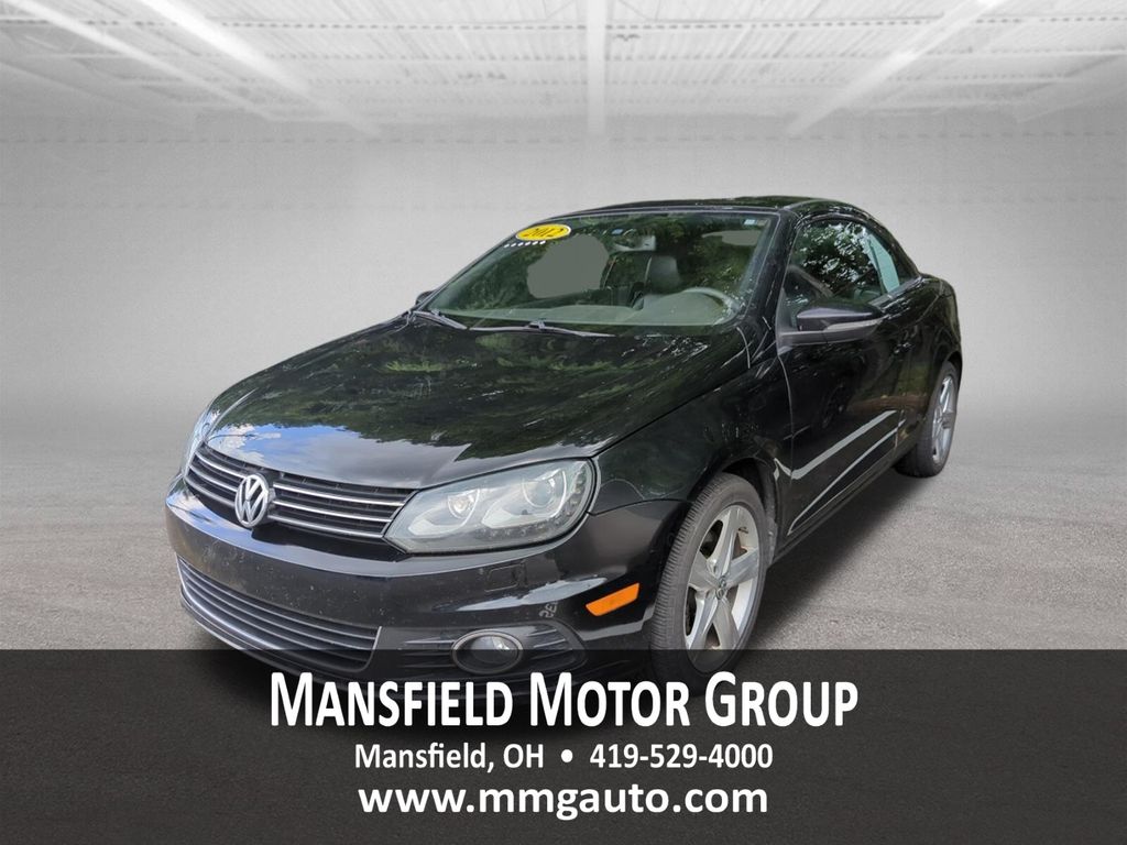 Black 2012 Volkswagen Eos Convertible Front-Wheel Drive 6-Speed Dual Clutch