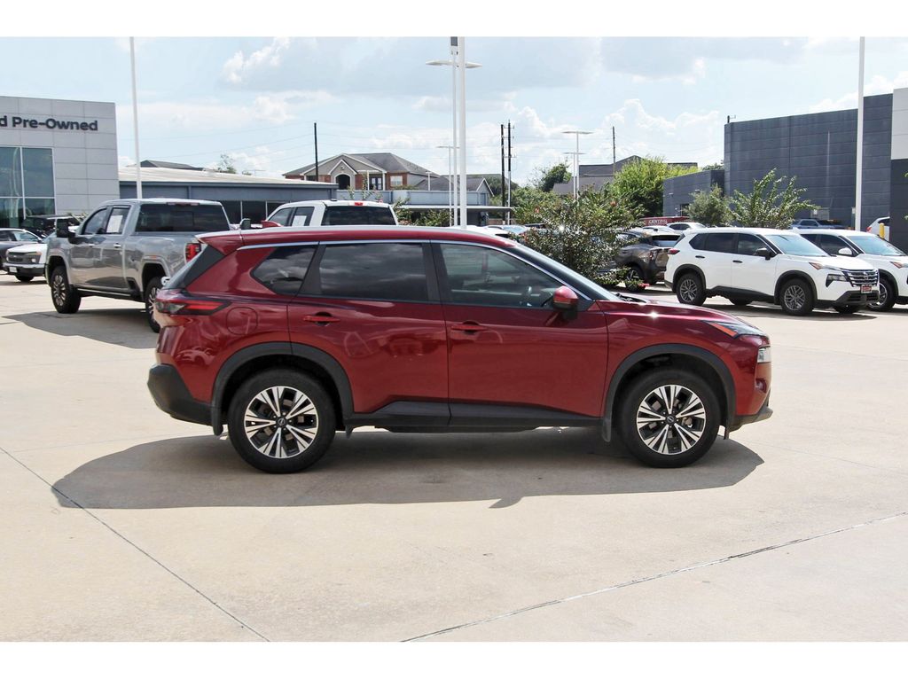 2022 Nissan Rogue SV Red at Texan Dodge Chrysler Jeep Ram