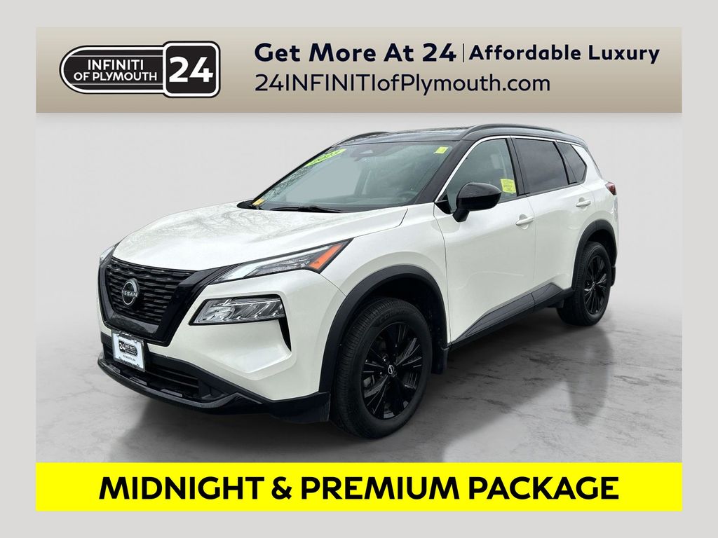 Pearl White 2023 Nissan Rogue SV AWD SUV / Crossover All-Wheel Drive Continuously Variable Transmission