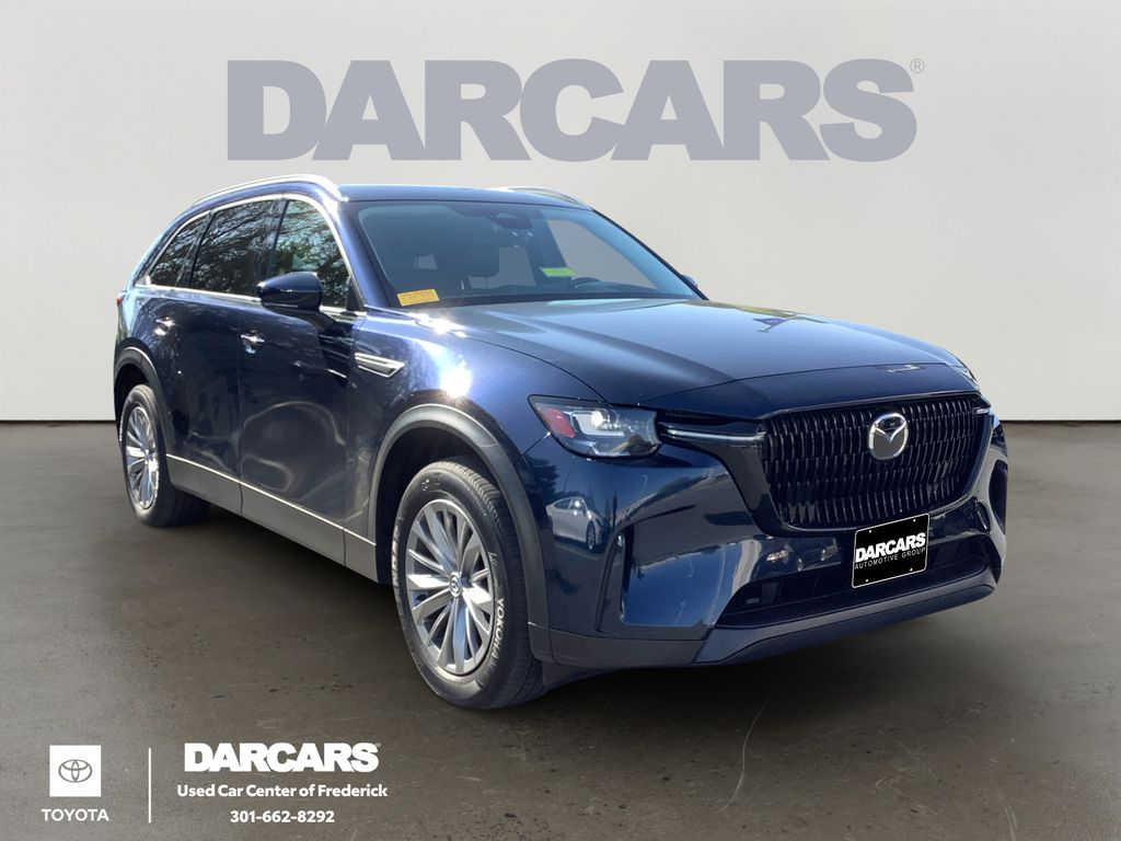 Deep Crystal Blue Mica 2024 Mazda CX-90 3.3 Turbo Preferred Plus AWD SUV / Crossover All-Wheel Drive 8-Speed Automatic