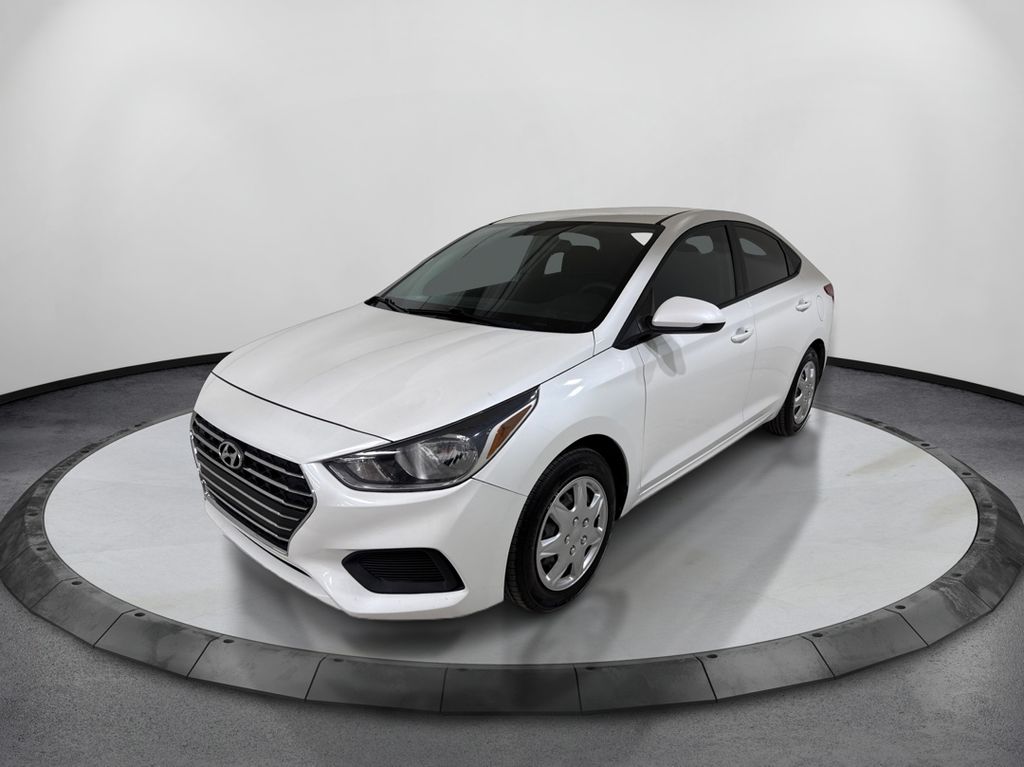 Frost White Pearl 2022 Hyundai Accent Sedan Front-Wheel Drive Continuously Variable Transmission