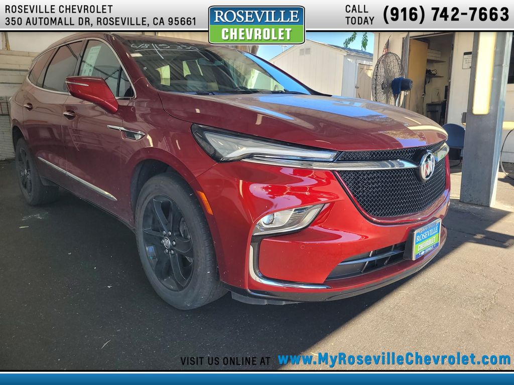 Cherry Red 2023 Buick Enclave Essence AWD SUV / Crossover Four-Wheel Drive 9-Speed Automatic