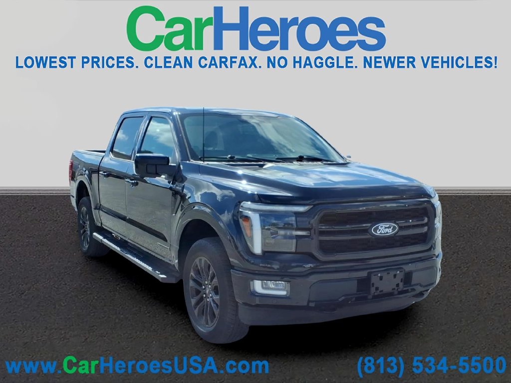 Agate Black Metallic 2024 Ford F-150 Pickup Truck Four-Wheel Drive Automatic