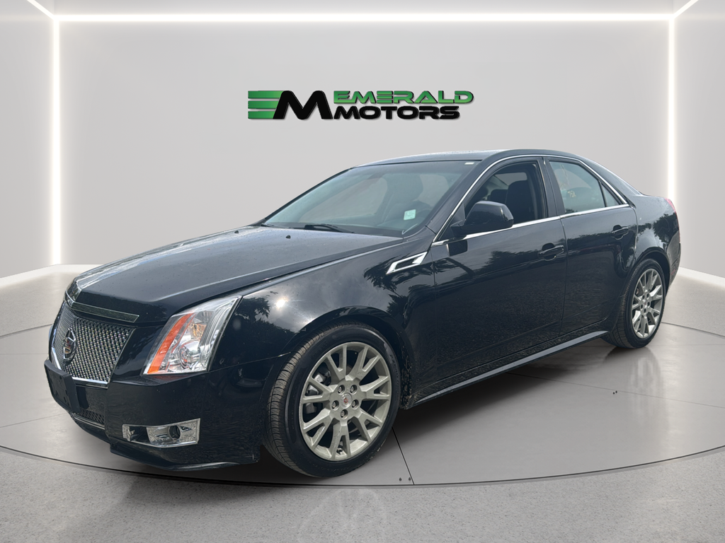Black 2012 Cadillac CTS 3.6L Premium AWD Sedan All-Wheel Drive 6-Speed Automatic