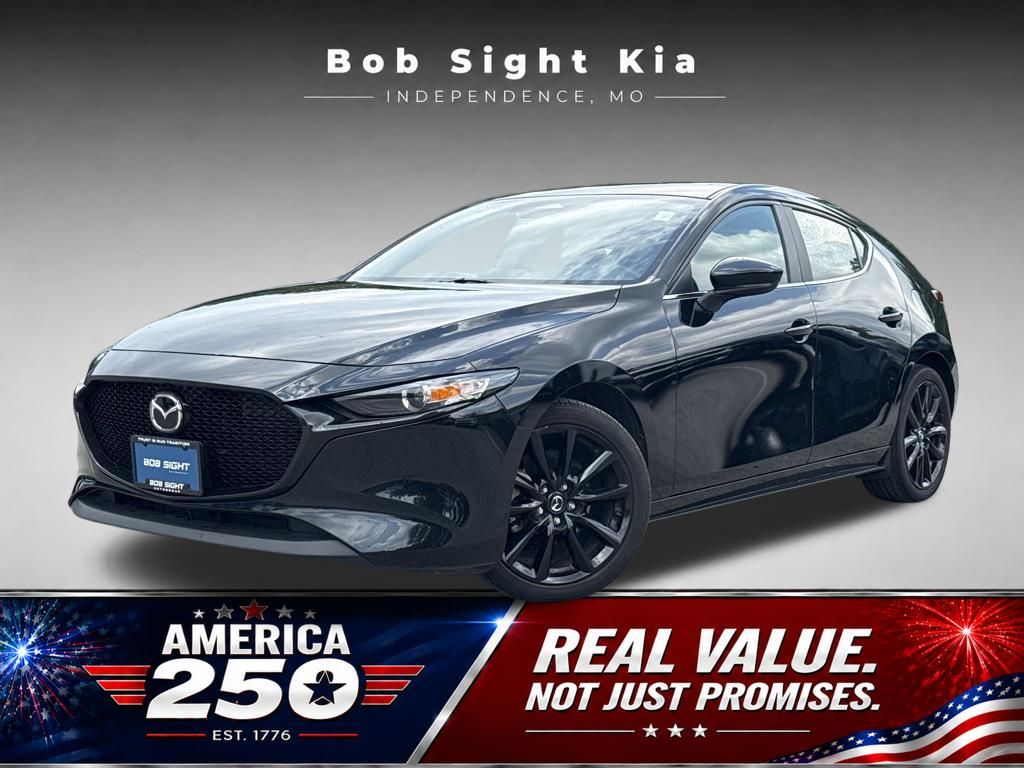 Jet Black Mica 2025 Mazda MAZDA3 Hatchback Front-Wheel Drive 6-Speed Automatic