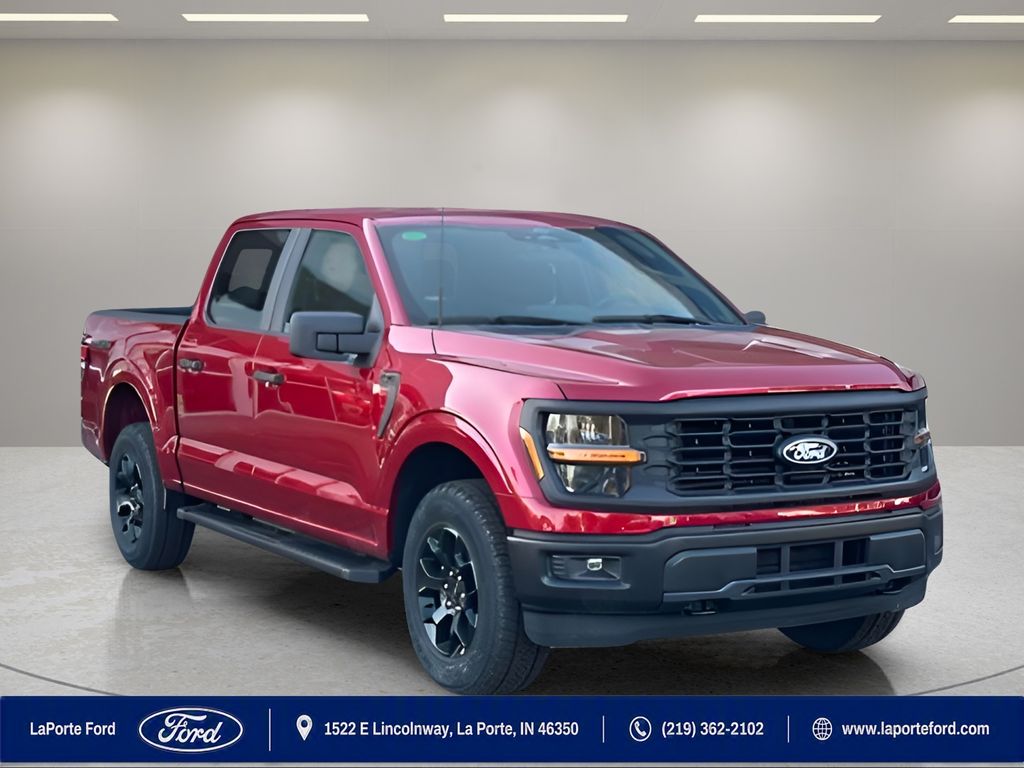 Rapid Red Metallic Tinted Clearcoat 2025 Ford F-150 Pickup Truck Four-Wheel Drive Automatic
