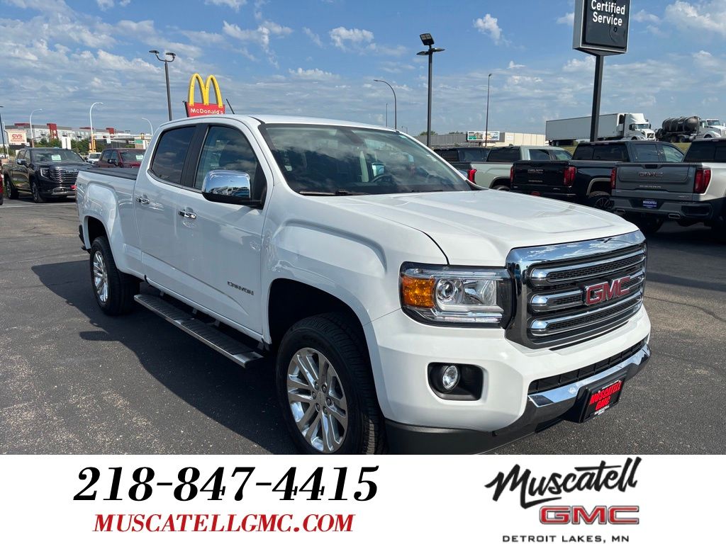 Summit White 2015 GMC Canyon Pickup Truck Four-Wheel Drive 6-Speed Automatic
