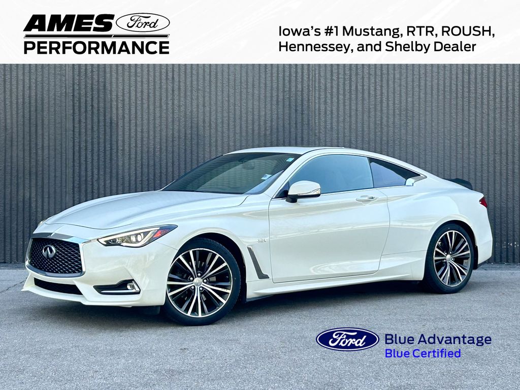 Pure White 2017 INFINITI Q60 3.0t Premium Coupe AWD Coupe All-Wheel Drive 7-Speed Automatic