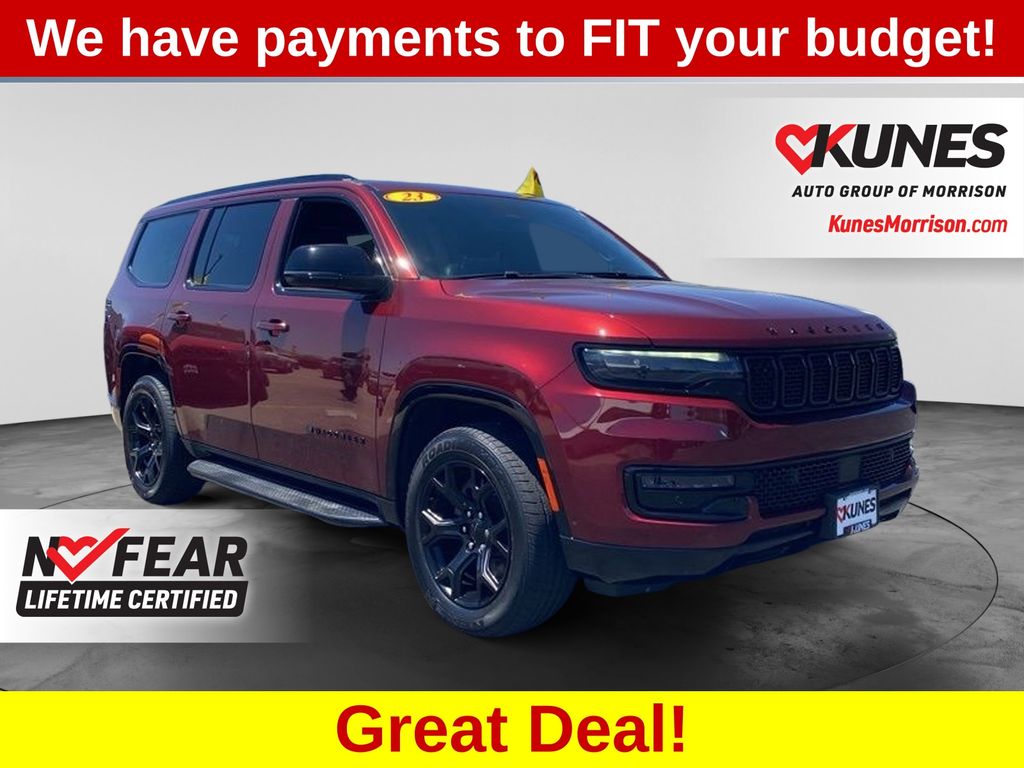Velvet Red Pearlcoat 2023 Jeep Wagoneer SUV / Crossover Four-Wheel Drive 8-Speed Automatic