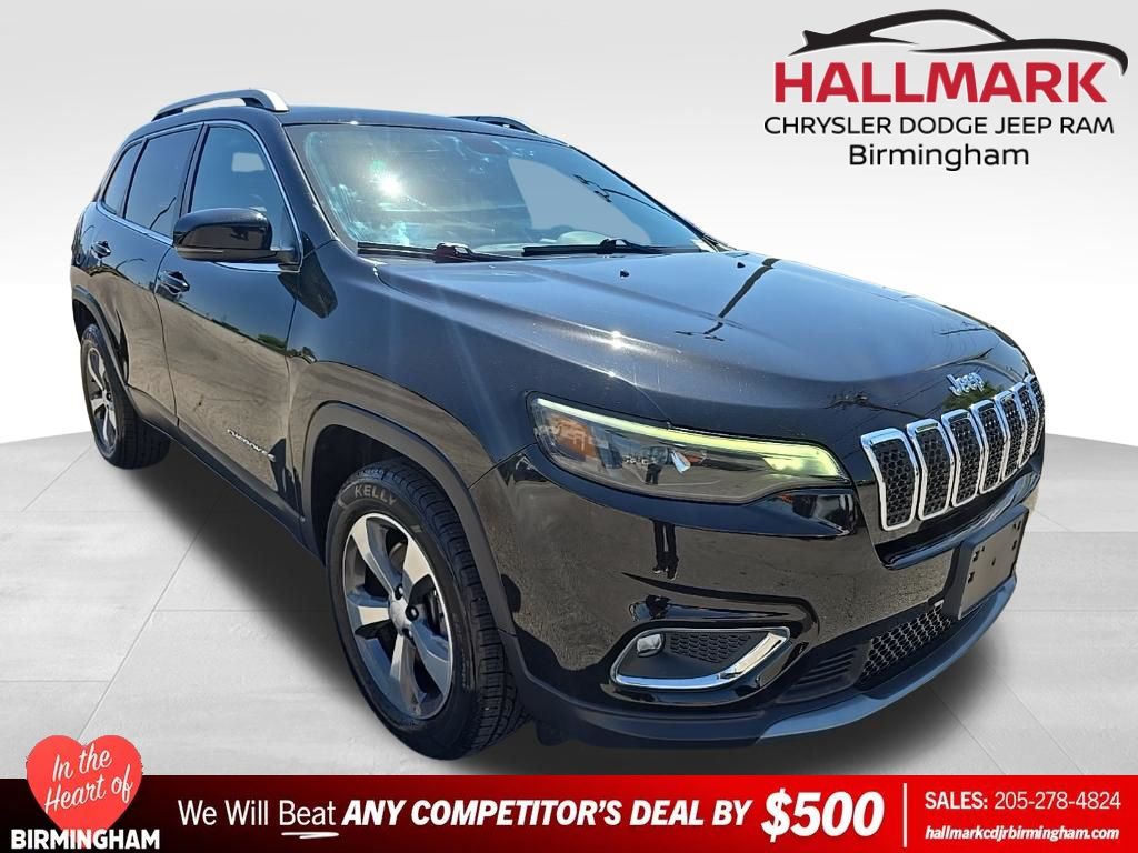 Diamond Black Crystal Pearlcoat 2020 Jeep Cherokee Limited 4WD SUV / Crossover Four-Wheel Drive 9-Speed Automatic