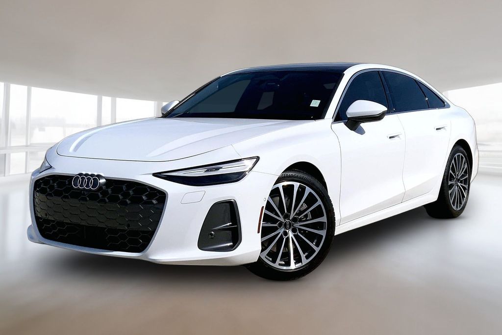Glacier White Metallic 2026 Audi A6 Sedan All-Wheel Drive 7-Speed Automatic