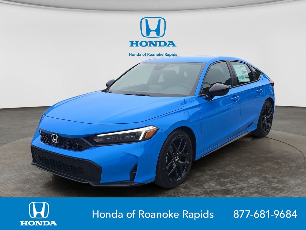 Boost Blue Pearl 2026 Honda Civic Hatchback Hatchback Front-Wheel Drive Continuously Variable Transmission