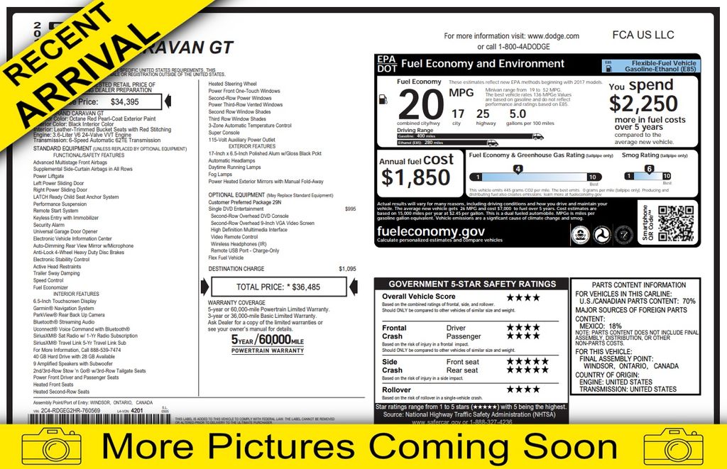 2017 Dodge Grand Caravan GT's photo