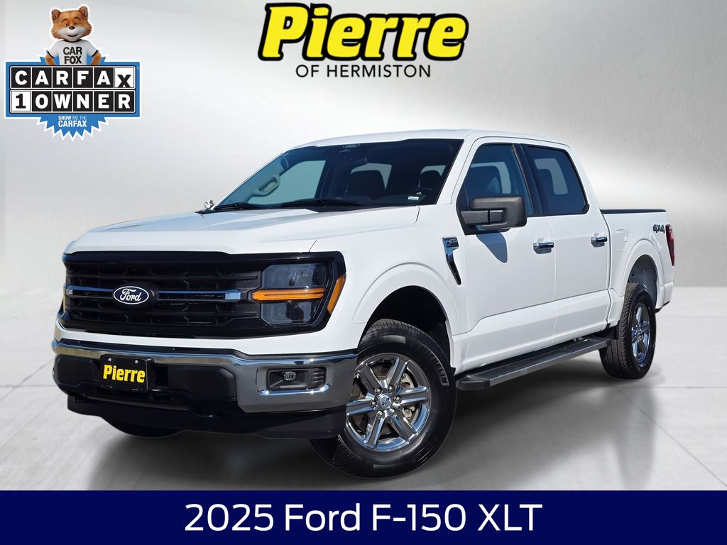 Oxford White 2025 Ford F-150 XLT SuperCrew 4WD Pickup Truck Four-Wheel Drive Automatic