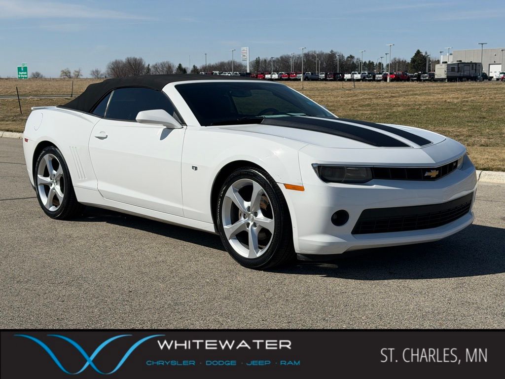 Summit White 2015 Chevrolet Camaro 2LT Convertible RWD Convertible Rear-Wheel Drive 6-Speed Automatic