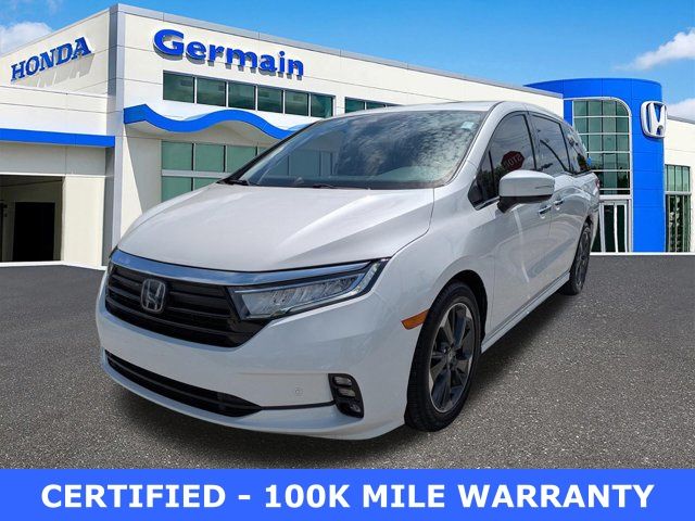 Platinum White Pearl 2023 Honda Odyssey Elite FWD Minivan Front-Wheel Drive Automatic