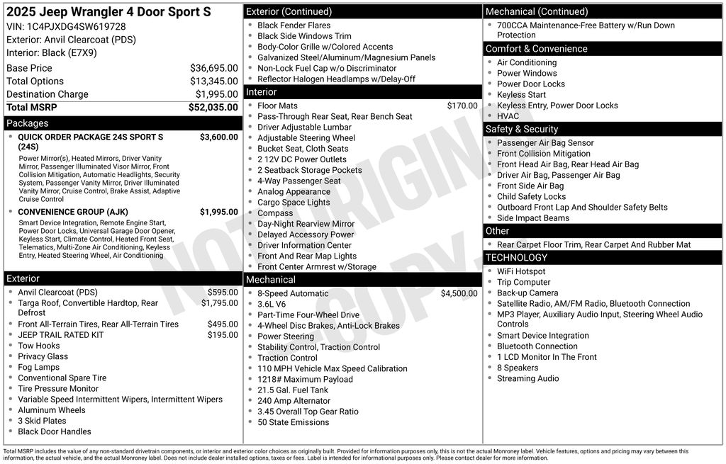 New 2025 Gray Jeep Sport S image 6
