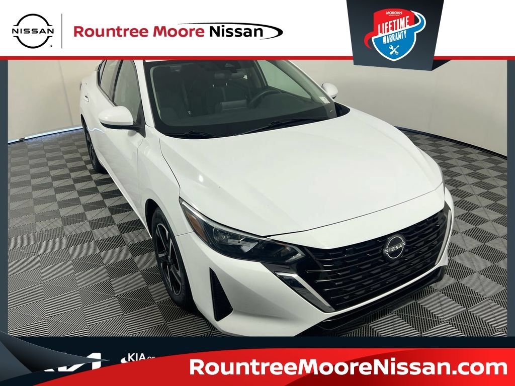 White (Fresh Powder) 2024 Nissan Sentra Sedan Front-Wheel Drive Continuously Variable Transmission
