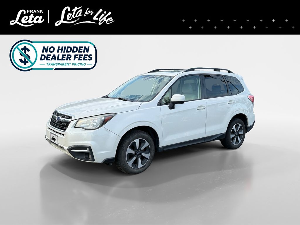 Crystal White Pearl 2017 Subaru Forester SUV / Crossover All-Wheel Drive Continuously Variable Transmission
