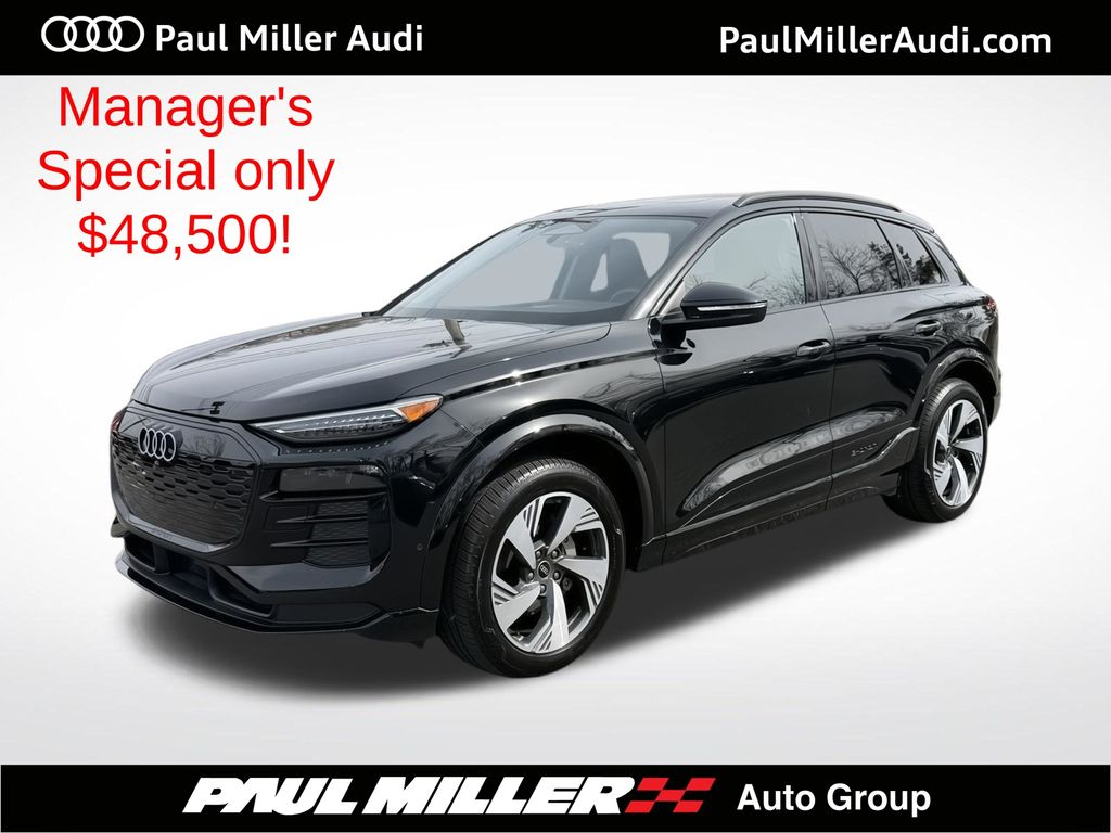 Black Metallic 2025 Audi Q6 e-tron quattro Premium Plus SUV / Crossover All-Wheel Drive Automatic