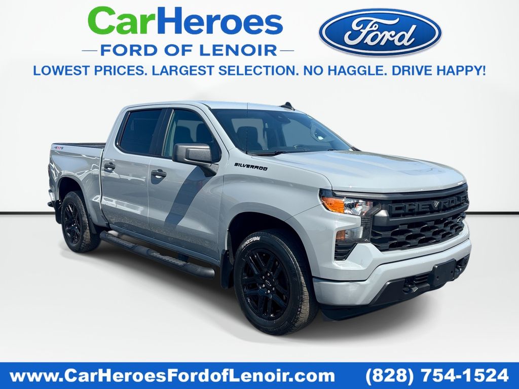 Slate Gray Metallic 2024 Chevrolet Silverado 1500 Pickup Truck Four-Wheel Drive 8-Speed Automatic