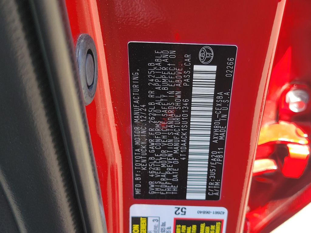 Certified Used 2025 Red Toyota SE image 17