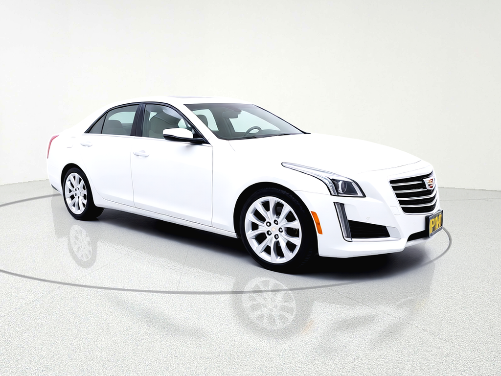 White 2019 Cadillac CTS 3.6L Premium Luxury AWD Sedan All-Wheel Drive 8-Speed Automatic
