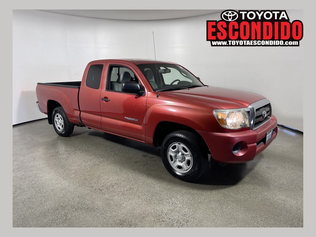 Red 2010 Toyota Tacoma Access Cab Pickup Truck 4X2 5-Speed Manual Overdrive