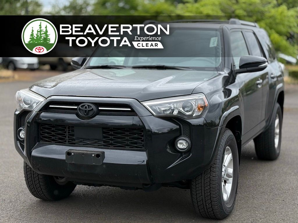 Midnight Black Metallic 2024 Toyota 4Runner SR5 Premium 4WD SUV / Crossover Four-Wheel Drive 5-Speed Automatic