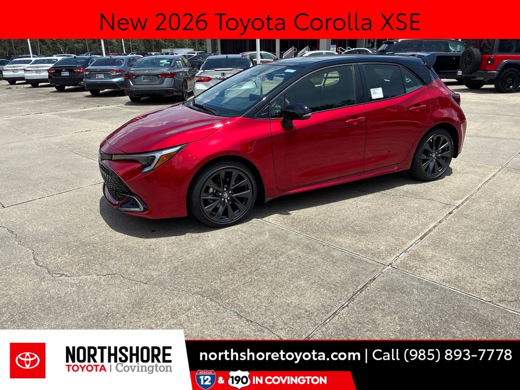 Finish Line Red/Midnight Black Metallic 2026 Toyota Corolla Hatchback XSE FWD Hatchback Front-Wheel Drive Continuously Variable Transmission