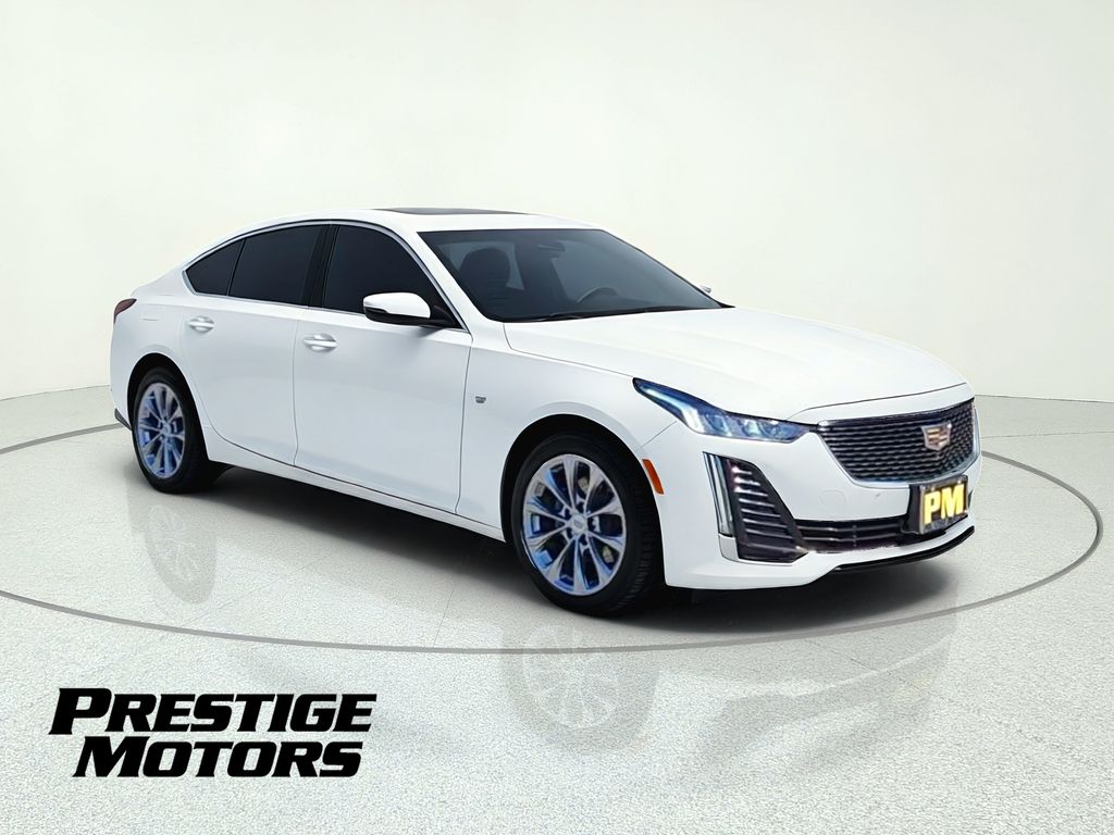 Crystal White Tricoat 2023 Cadillac CT5 Sedan All-Wheel Drive Automatic