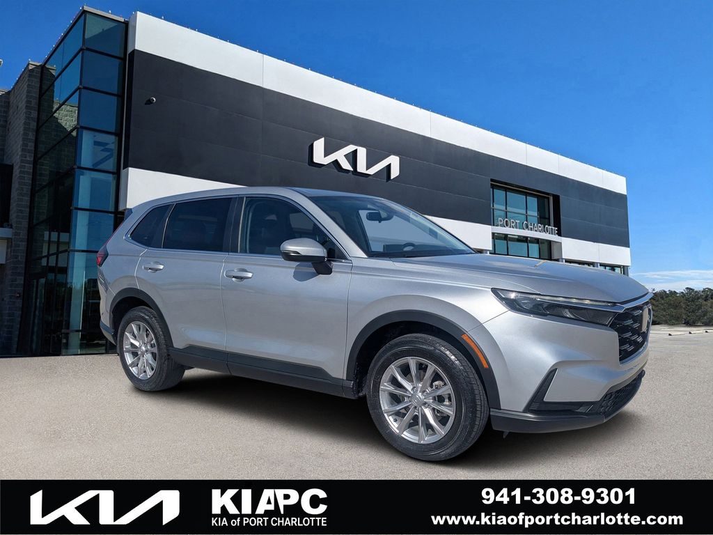 Solar Silver Metallic 2025 Honda CR-V EX AWD SUV / Crossover All-Wheel Drive Continuously Variable Transmission