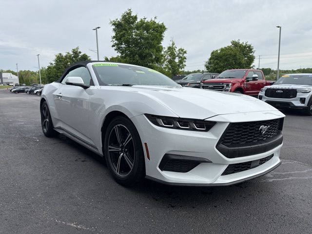 Oxford White 2024 Ford Mustang EcoBoost Premium Convertible RWD Convertible Rear-Wheel Drive Automatic