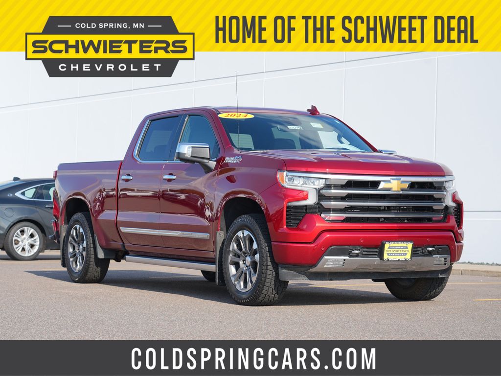 Radiant Red Tintcoat 2024 Chevrolet Silverado 1500 Pickup Truck Four-Wheel Drive Automatic